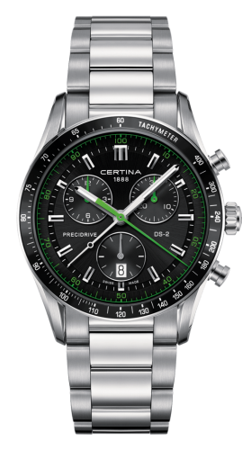 Certina DS-2 Chronograph Stainless Steel / Black / Bracelet C024.447.11.051.02