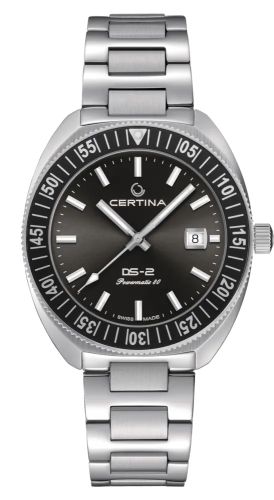 Certina DS-2 Turning Bezel Powermatic 80 Stainless Steel / Grey / Bracelet C024.607.11.081.02