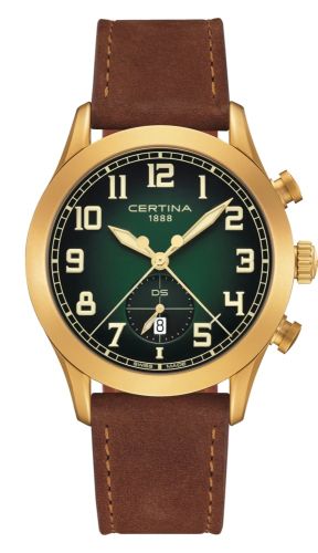 Certina DS Pilot Rose Gold / Green C024.617.36.092.00