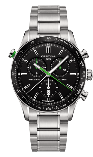 Certina DS-2 Chronograph Flyback Stainless Steel / Black / Bracelet C024.618.11.051.02