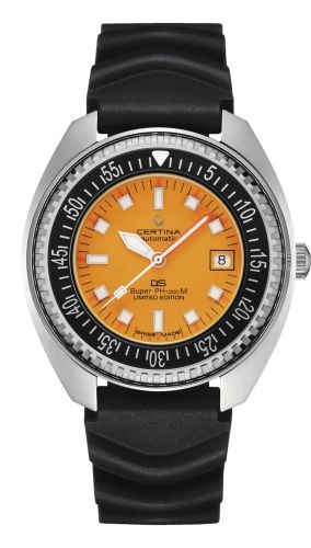 Certina DS Super PH1000M Stainless Steel / Orange / Rubber C024.907.17.281.10