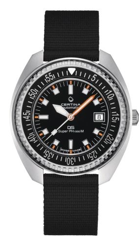 Certina DS Super PH1000M Stainless Steel / Black / TIDE C024.907.18.051.00