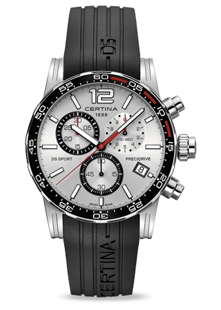 Certina DS Sport Chrono Silver Rubber C0274171703700