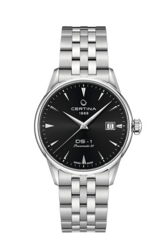 Certina DS-1 Powermatic 80 38 Stainless Steel / Black / Bracelet C029.207.11.051.00