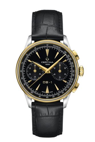 Certina DS-1 Chrono Stainless Steel - Yellow Gold / Black C029.462.26.051.00