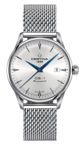 Certina DS-1 Powermatic 80 40 Stainless Steel / Silver / Mesh C029.807.11.031.02