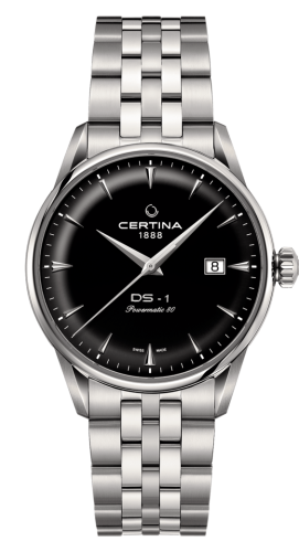 Certina DS-1 Powermatic 80 40 Stainless Steel / Black / Bracelet C029.807.11.051.00