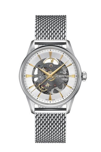 Certina DS-1 Skeleton Stainless Steel / Silver / Mesh C029.907.11.031.00