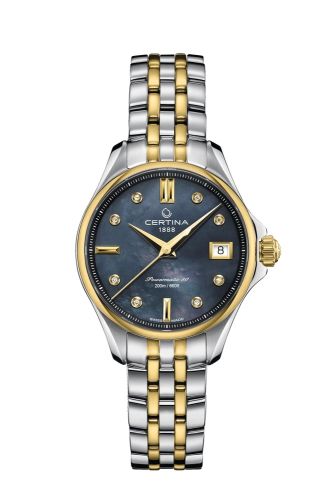 Certina DS Action 34.5 Powermatic Stainless Steel - Yelllow Gold / Black MOP C032.207.22.126.00