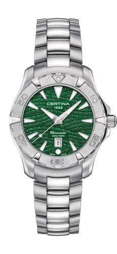 Certina DS Action Lady Stainless Steel / Green / Bracelet C032.251.11.091.09