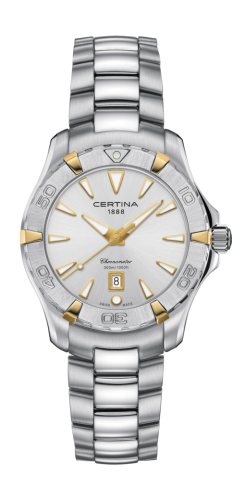Certina DS Action Lady Stainless Steel - Yellow Gold / Silver / Bracelet C032.251.21.031.00