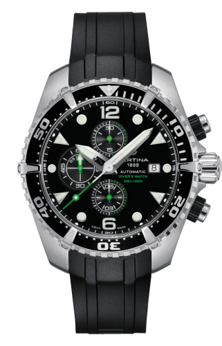 Certina DS Action Diver Chronograph Automatic Stainless Steel / Black / Rubber C032.427.17.051.00