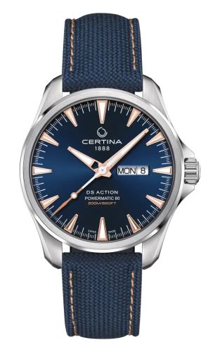 Certina DS Action Powermatic 80 Day-Date Stainless Steel / Blue C032.430.18.041.01