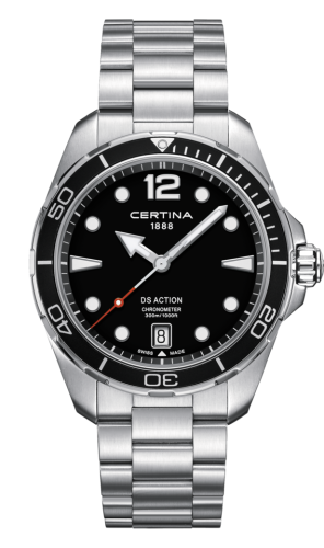 Certina DS Action 43 Quartz Stainless Steel / Black C032.451.11.057.00