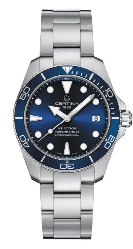 Certina DS Action Diver 38 Powermatic 80 Stainless Steel / Blue C032.807.11.041.00