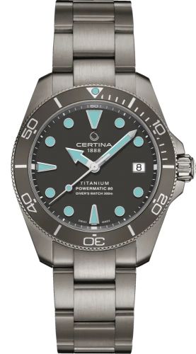 Certina DS Action Diver 38 Powermatic 80 Titanium / Grey / Bracelet C032.807.44.081.00
