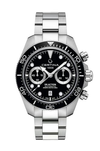 Certina DS Action Diver Chrono Stainless Steel / Black / Bracelet C032.827.11.051.00