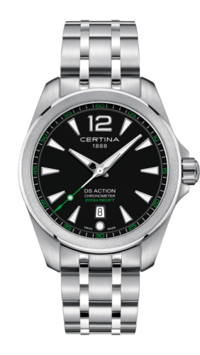 Certina DS Action Chronometer Stainless Steel / Black / Bracelet C032.851.11.057.02