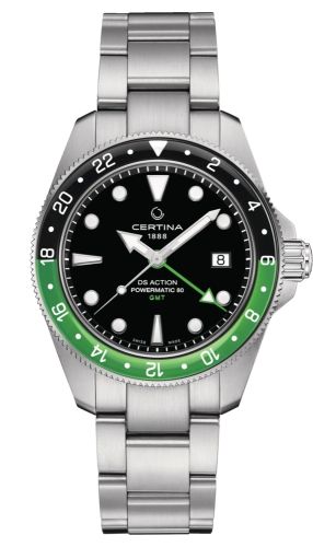 Certina DS Acition GMT Powermatic 80 Stainless Steel / Black / Bracelet C032.929.11.051.00