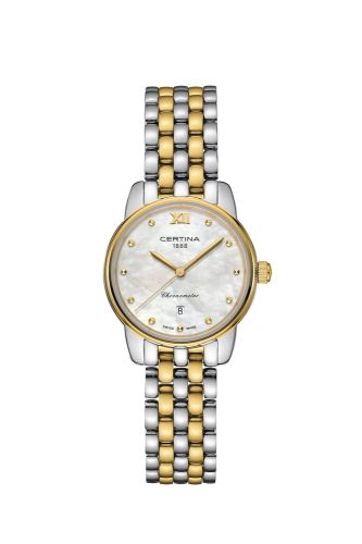 Certina DS-8 Lady Stainless Steel - Yellow Gold / MOP / Bracelet C033.051.22.118.01