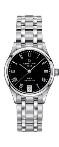 Certina DS-8 Powermatic 80 Lady Stainless Steel / Black / Bracelet C033.207.11.053.00
