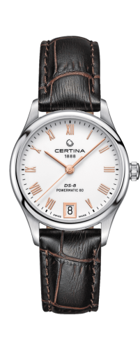 Certina DS-8 Powermatic 80 Lady Stainless Steel / White / Strap C033.207.16.013.00