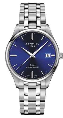 Certina DS-8 Chronometer Stainless Steel / Blue / Bracelet C033.451.11.041.00