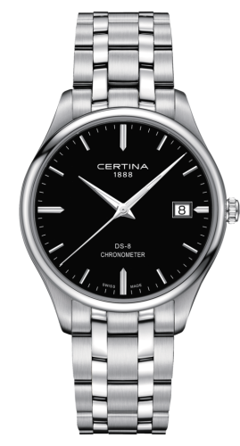 Certina DS-8 Chronometer Stainless Steel / Black / Bracelet C033.451.11.051.00