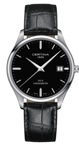 Certina DS-8 Chronometer Stainless Steel / Black / Strap C033.451.16.051.00