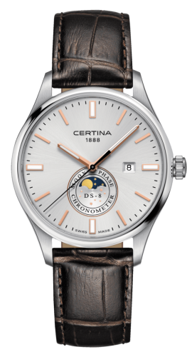 Certina DS-8 Moon Phase Stainless Steel / Silver C033.457.16.031.00