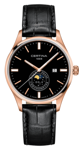 Certina D8-8 Moon Phase Rose Gold / Black C033.457.36.051.00