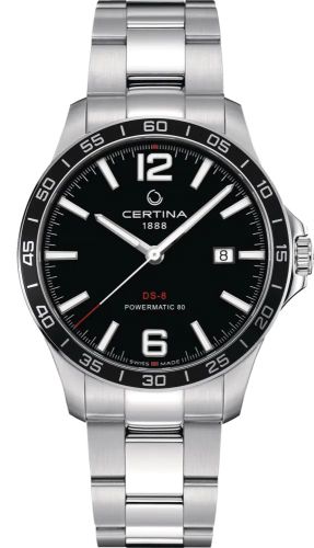 Certina DS-8 Powermatic Stainless Steel / Black / Bracelet C033.807.11.057.00