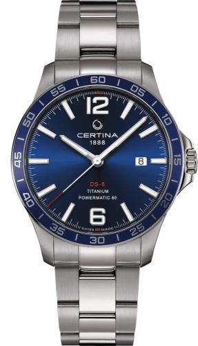 Certina DS-8 Powermatic Titanium / Blue / Bracelet C033.807.44.047.00