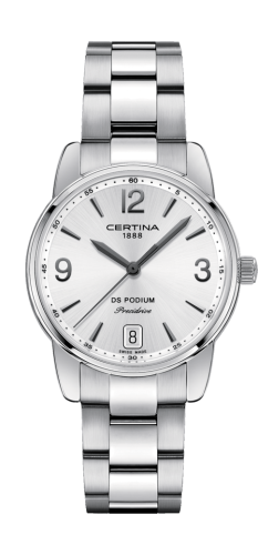 Certina DS Podium 33 Stainless Steel / Silver / Bracelet C034.210.11.037.00