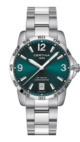 Certina DS Podium 40 Stainless Steel / Green / Bracelet C034.451.11.097.00