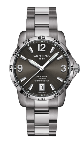 Certina DS Podium 40 Titanium / Grey / Bracelet C034.451.44.087.00