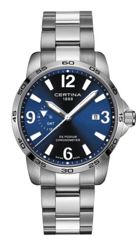 Certina DS Podium GMT Stainless Steel / Blue / Bracelet C034.455.11.040.00
