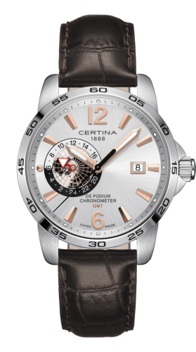 Certina DS Podium GMT Stainless Steel / Silver C034.455.16.037.01