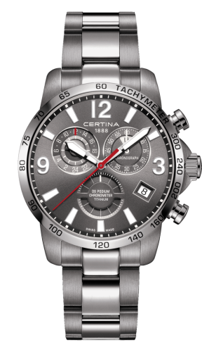 Certina DS Podium Chronograph GMT Titanium / Grey C034.654.44.087.00