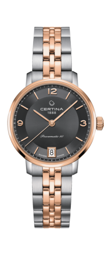Certina DS Caimano Powermatic 80 Stainless Steel / Rose Gold PVD / Grey / Bracelet C035.207.22.087.01