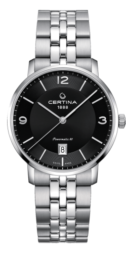 Certina DS Caimano Powermatic 80 Stainless Steel / Black / Bracelet C035.407.11.057.00