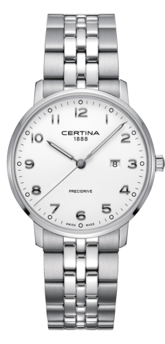 Certina DS Caimano 39 Stainless Steel / White / Bracelet C035.410.11.012.00