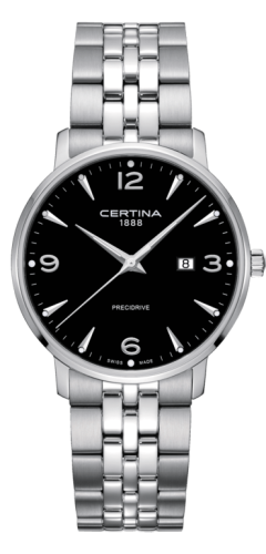 Certina DS Caimano 39 Stainless Steel / Black / Bracelet C035.410.11.057.00