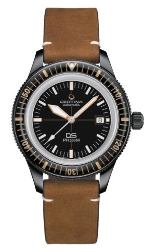 Certina DS PH200M PVD / Black / Calf C036.407.36.050.00