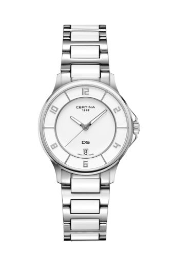 Certina DS-6 Lady Stainless Steel - Ceramic / White / Bracelet C039.251.11.017.00