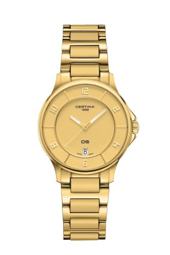Certina DS-6 Lady Yellow Gold / Champagne / Bracelet C039.251.33.367.00