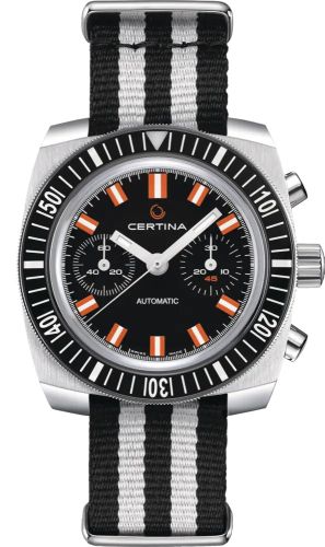 Certina DS Chronograph Automatic 1968 Stainless Steel / Black / NATO C040.462.18.051.00