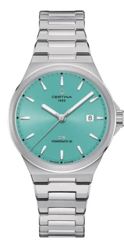 Certina DS-7 Powermatic 80 Stainless Steel / Light Blue / Bracelet C043.407.11.351.00