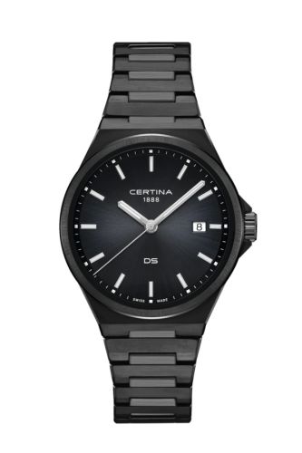 Certina DS-7 Quartz PVD / Black / Bracelet C043.410.33.051.00