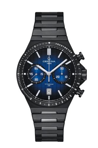Certina DS-7 Chrono Auto Titanium PVD / Blue Gradient C043.427.44.041.00